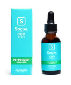 Social CBD Drops Peppermint 1000mg